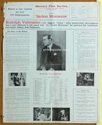 p010 STOLEN MOMENTS English 20x25 movie poster '20 Rudolph Valentino