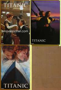 p081 TITANIC 3 commercial posters '97 DiCaprio, Winslet