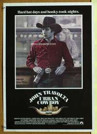 p225 URBAN COWBOY special 17x24 movie poster '80 John Travolta