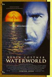 p142 WATERWORLD special 11x17 movie poster advance '95 Kevin Costner