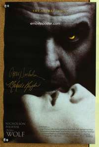 p144 WOLF special 11x17 movie poster '94 Jack Nicholson, Pfeiffer