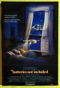 p255 BATTERIES NOT INCLUDED video one-sheet movie poster '87 Steven Spielberg