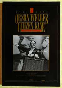 p260 CITIZEN KANE video one-sheet movie poster R91 Orson Welles classic!