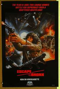 p290 ESCAPE FROM THE BRONX video 23x36 movie poster '83