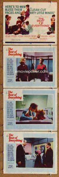 q553 BEST OF EVERYTHING 4 movie lobby cards '59 Hope Lange, Boyd