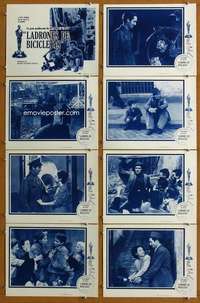 q106 BICYCLE THIEF 8 Spanish/U.S. movie lobby cards '48 Vittorio De Sica