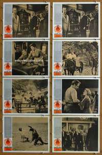 q107 BIG COUNTRY 8 movie lobby cards R60s Gregory Peck, Charlton Heston