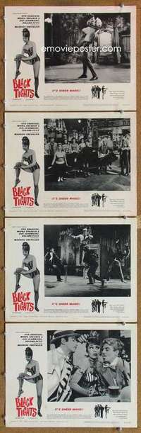 q557 BLACK TIGHTS 4 movie lobby cards '62 Cyd Charisse, Moira Shearer