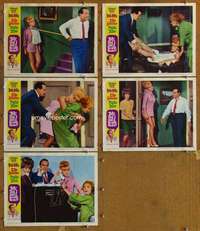 q506 BOY DID I GET A WRONG NUMBER 5 movie lobby cards '66 Hope, Sommer