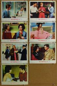 q399 BUTTERFIELD 8 7 movie lobby cards '60 callgirl Elizabeth Taylor!