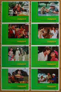 q124 CADDYSHACK 8 int'l movie lobby cards '80 Chevy Chase, Dangerfield