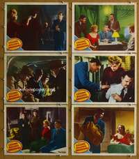 q463 CALLING BULLDOG DRUMMOND 6 movie lobby cards '51 Walter Pidgeon