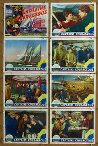 q126 CAPTAINS COURAGEOUS 8 movie lobby cards '37 Spencer Tracy classic!