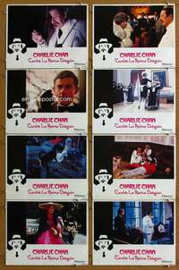 q131 CHARLIE CHAN & THE CURSE OF THE DRAGON QUEEN 8 Spanish/U.S. movie lobby cards