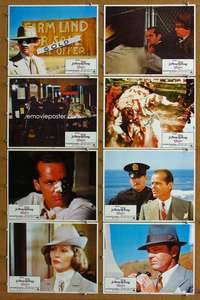 q132 CHINATOWN 8 movie lobby cards '74 Jack Nicholson, Roman Polanski