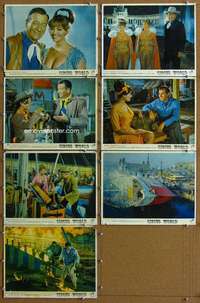 q401 CIRCUS WORLD 7 English movie lobby cards '65 John Wayne, Cardinale