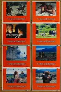 q136 COMES A HORSEMAN 8 movie lobby cards '78 James Caan, Jane Fonda