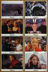 q138 CONTACT 8 Spanish/U.S. movie lobby cards '97 Jodie Foster, McConaughey