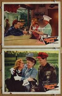 q859 COUNTY FAIR 2 movie lobby cards '50 Rory Calhoun, Jane Nigh