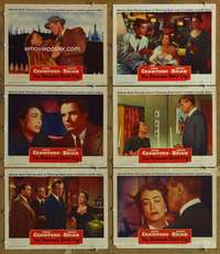 q467 DAMNED DON'T CRY 6 movie lobby cards '50 Joan Crawford, film noir!