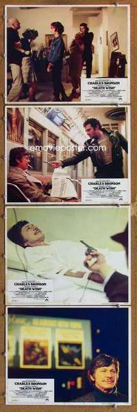 q571 DEATH WISH 4 movie lobby cards '74 Charles Bronson, Michael Winner