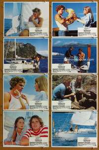 q159 DOVE 8 movie lobby cards '74 Joseph Bottoms, Deborah Raffin