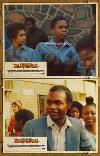 q880 EDUCATION OF SONNY CARSON 2 movie lobby cards '74 Michael Campus