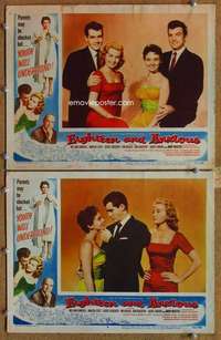 q820 18 & ANXIOUS 2 movie lobby cards '57 Mary Webster, Hagerthy