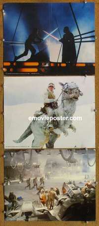 q690 EMPIRE STRIKES BACK 3 deluxe color 11x14 movie stills '80 George Lucas