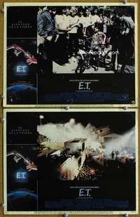 q884 ET 2 Spanish/U.S. movie lobby cards '82 Steven Spielberg, classic sci-fi!