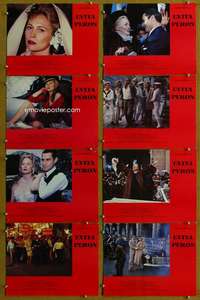q168 EVITA PERON 8 Spanish/U.S. movie lobby cards '81 Faye Dunaway, Farentino