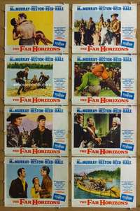q173 FAR HORIZONS 8 movie lobby cards '55 MacMurray, Charlton Heston