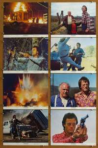 q175 FIGHTING MAD 8 deluxe color 11x14 movie stills '76 Peter Fonda, Demme