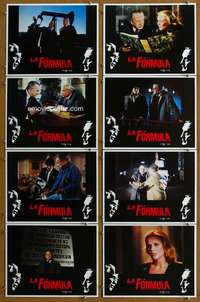 q183 FORMULA 8 Spanish/U.S. movie lobby cards '80 Brando, George C. Scott