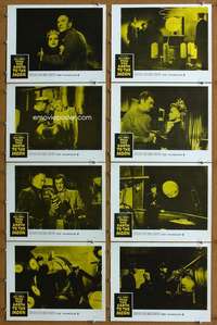 q187 FROM THE EARTH TO THE MOON 8 movie lobby cards R60s Jules Verne