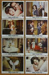 q192 GHOSTS ITALIAN STYLE 8 movie lobby cards '68 sexy Sophia Loren!