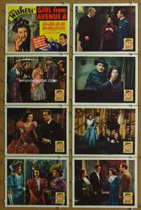 q193 GIRL FROM AVENUE A 8 movie lobby cards '40 Jane Withers, Taylor