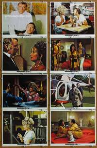 q201 HAMMERSMITH IS OUT 8 movie lobby cards '72 Liz Taylor, Burton