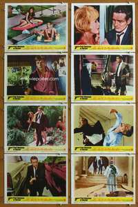 q206 HARPER 8 movie lobby cards '66 Paul Newman, sexy Lauren Bacall!