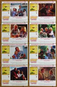 q207 HARRY & THE HENDERSONS 8 movie lobby cards '87 John Lithgow