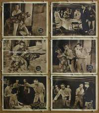 q476 HONOR BOUND 6 movie lobby cards '20 Jacques Jaccard, Frank Mayo