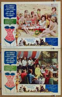 q915 HOW TO STUFF A WILD BIKINI 2 movie lobby cards '65 Annette
