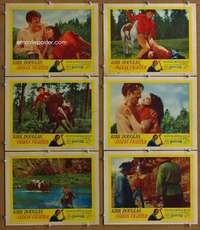 q479 INDIAN FIGHTER 6 movie lobby cards '55 Kirk Douglas, Martinelli