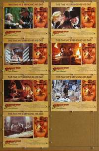 q413 INDIANA JONES & THE LAST CRUSADE 7 movie lobby cards '89 Ford
