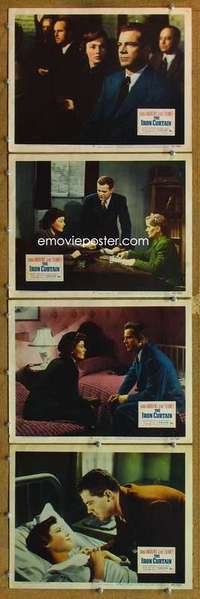 q599 IRON CURTAIN 4 movie lobby cards '48 Dana Andrews, Gene Tierney