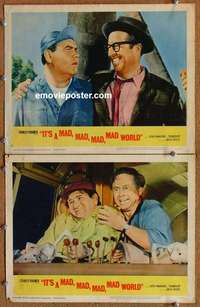 q918 IT'S A MAD, MAD, MAD, MAD WORLD 2 movie lobby cards '64 Silvers