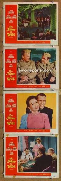 q604 JOKER IS WILD 4 movie lobby cards '57 Frank Sinatra, Mitzi Gaynor