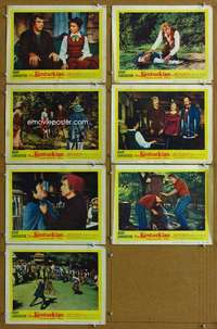 q419 KENTUCKIAN 7 movie lobby cards '55 Burt Lancaster, Dianne Foster