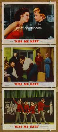 q728 KISS ME KATE 3 movie lobby cards '53 Kathryn Grayson, Keel