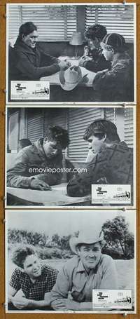 q732 LAST PICTURE SHOW 3 movie lobby cards '71 Bogdonovich, Bridges